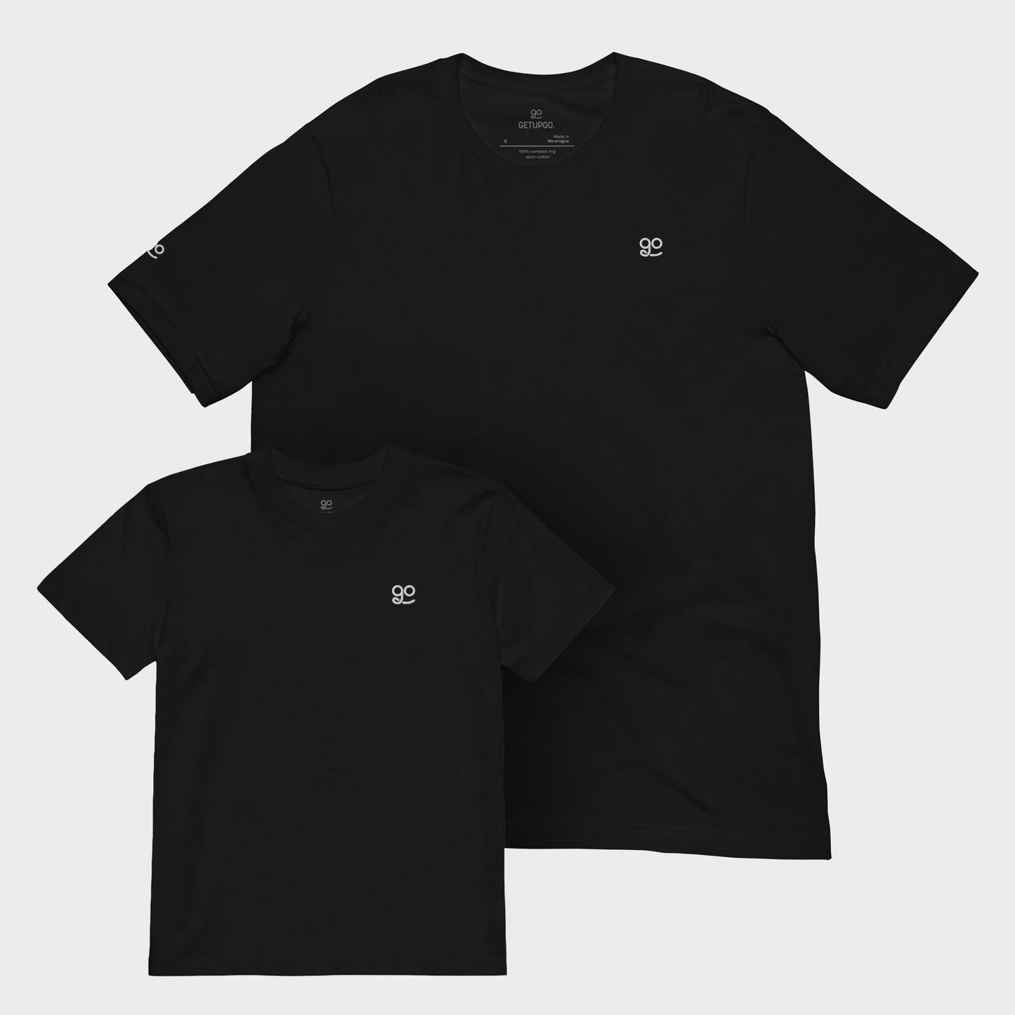GetUpGo Kids and Dads T-Shirt Bundle in Black
