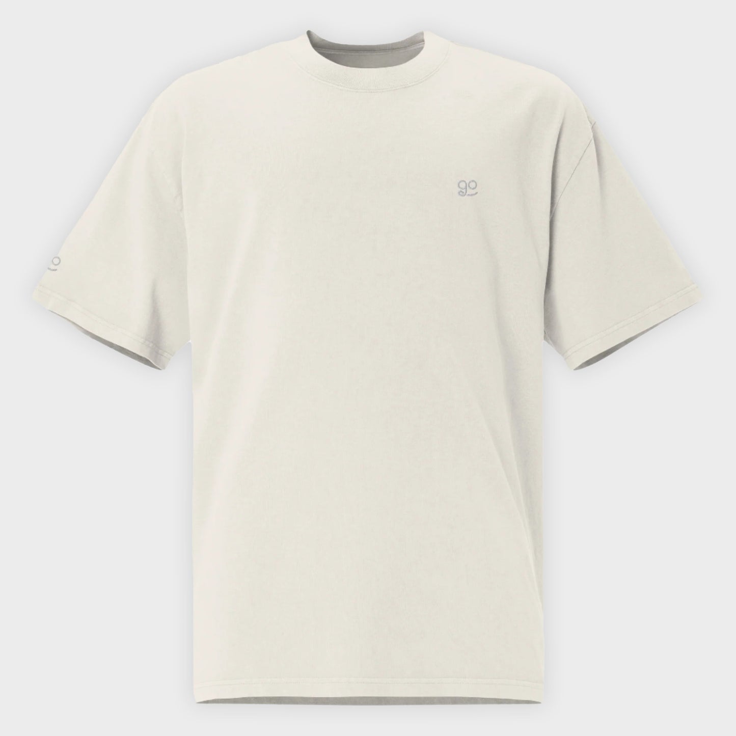 GetUpGo Premium Oversized T-shirt in Faded Bone