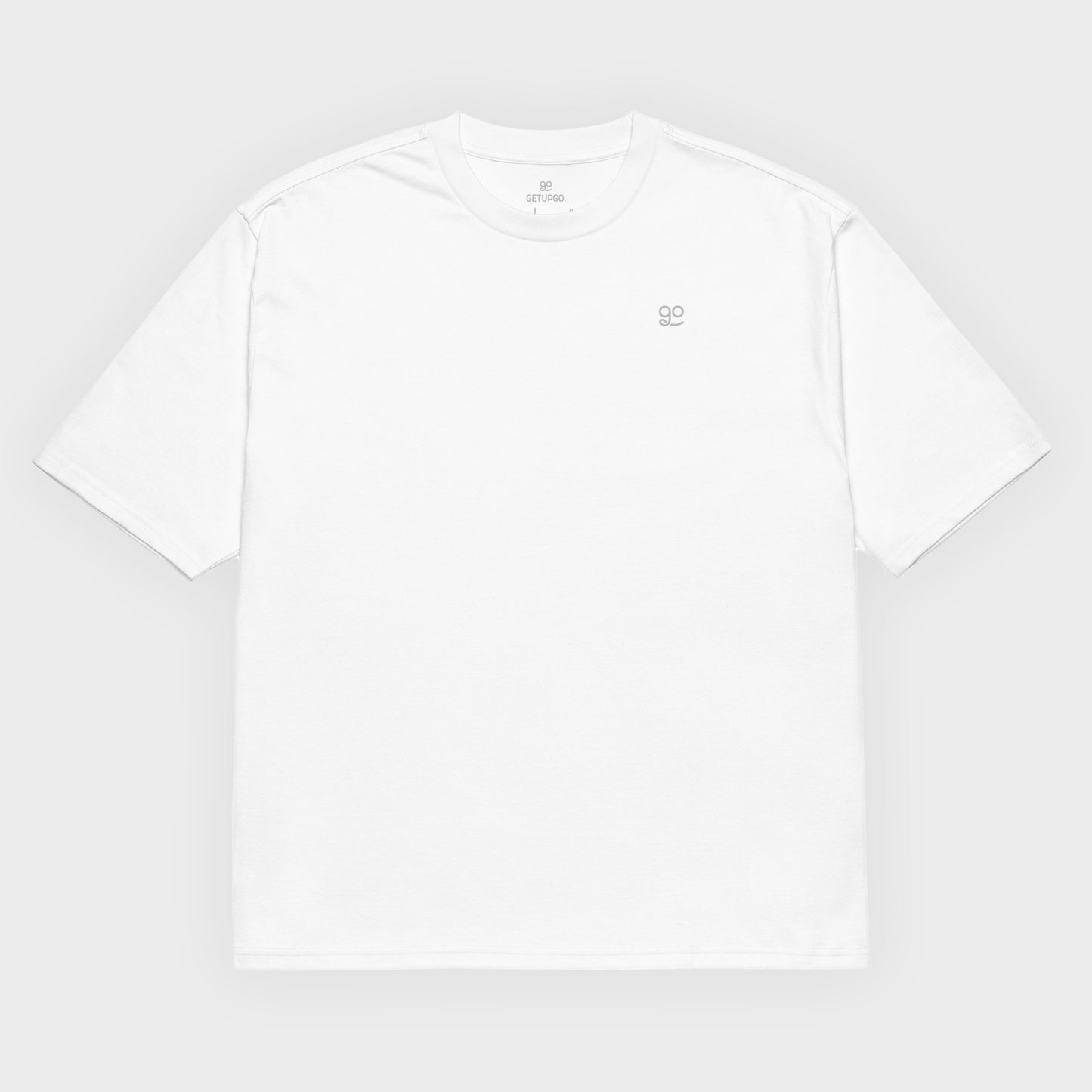 GetUpGo The Original DADLETE Oversized T-shirt in White/Faded