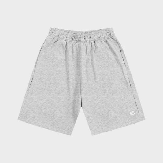 GetUpGo Essential Heavyweight Cotton Shorts in Grey
