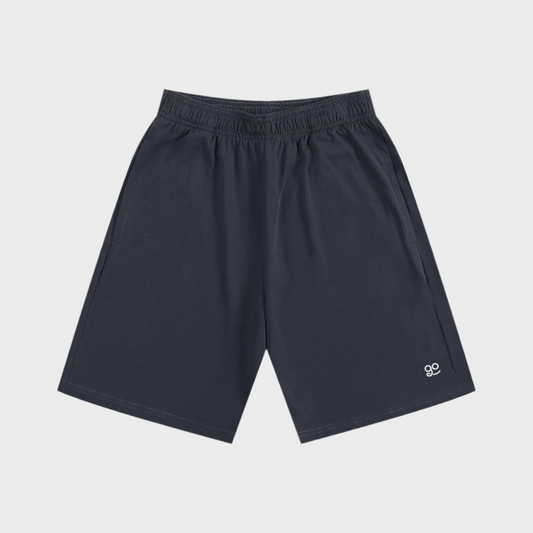 GetUpGo Essential Heavyweight Cotton Shorts in Navy