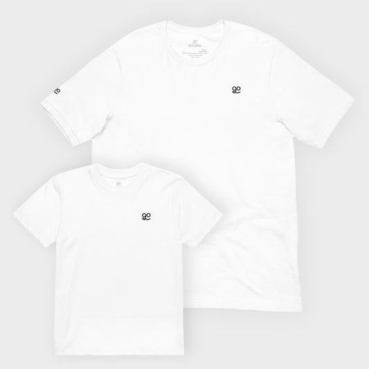 GetUpGo Kids and Dads T-Shirt Bundle in White