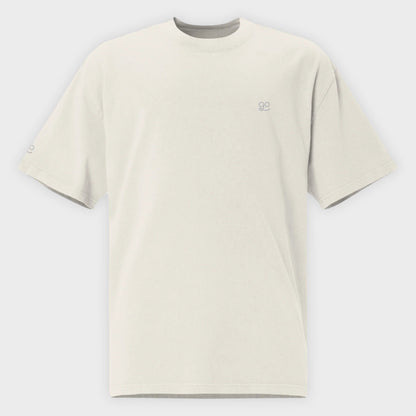 GetUpGo Premium Oversized T-shirt in Faded Bone