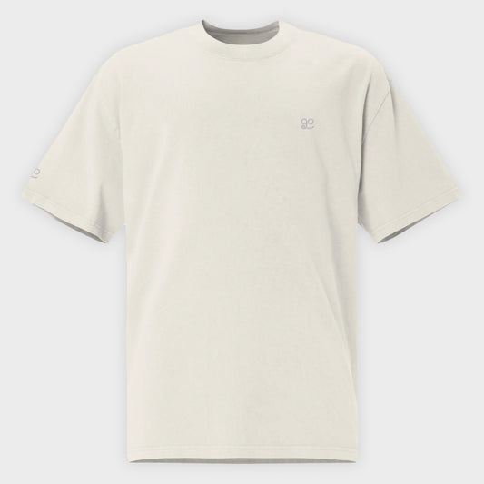 GetUpGo Premium Oversized T-shirt in Faded Bone