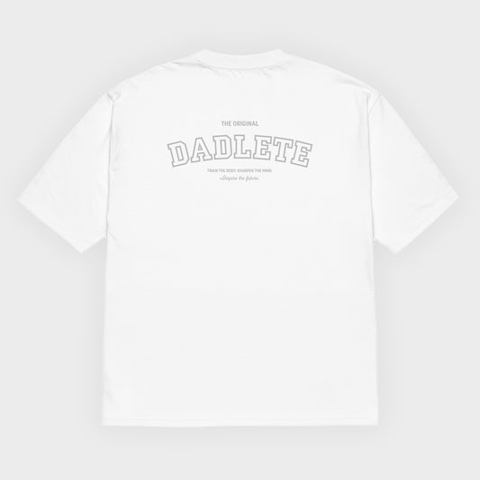 GetUpGo The Original DADLETE Oversized T-shirt in White/Faded